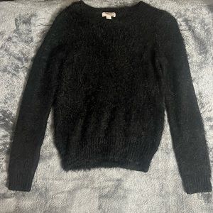 Black forever 21 fuzzy sweater size small